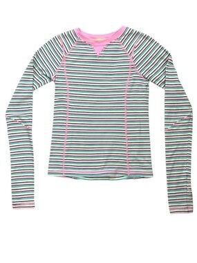 Ivivva girls long sleeve striped shirt - size 8